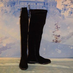😍Black Ambrose😍 Suede Over-the-Knee Boot 38